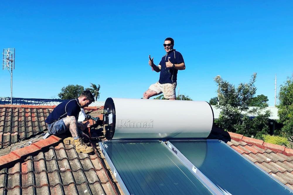 solar hot water system installation - Central Coast
