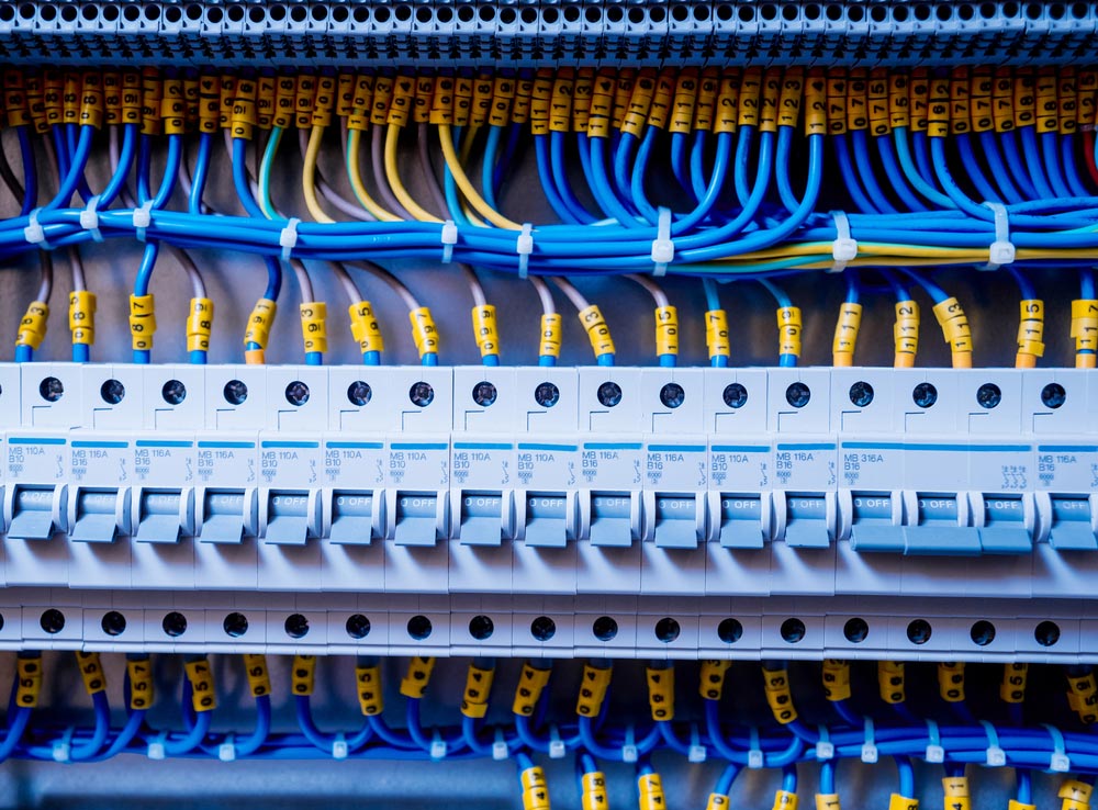 Closeup On A Switchboard