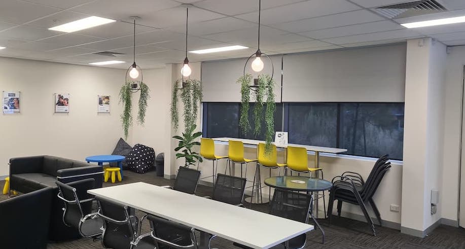 commercial office light installation in North Melbourne