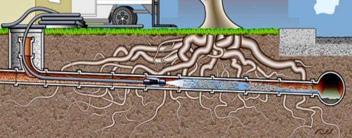 High pressure water jetting diagram
