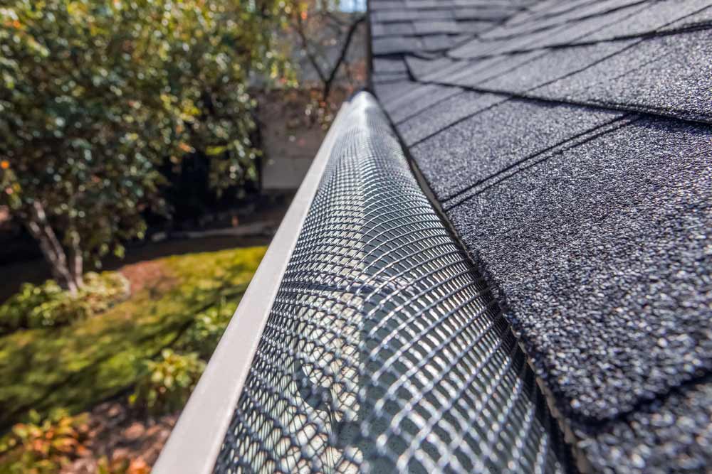 Plastic Guard Over Gutter