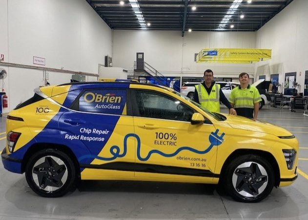 Introducing our new Electric Vehicle at O’Brien® AutoGlass Rosebery - supporting our Repair First policy.
