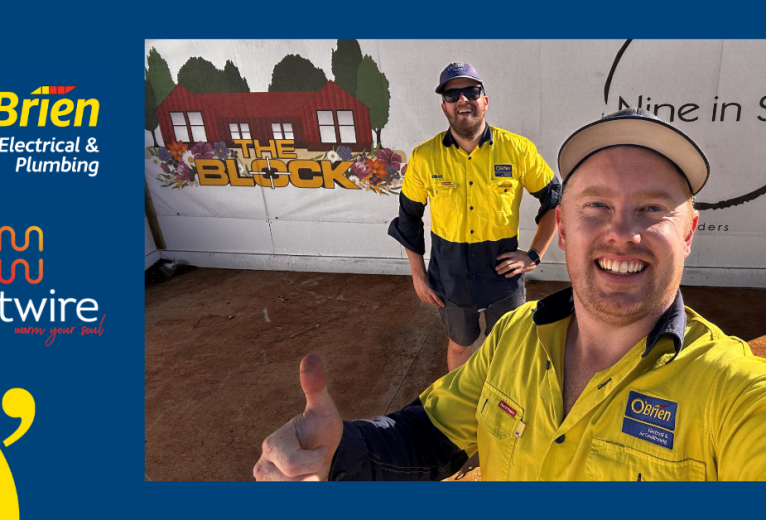 We’re on The Block! O’Brien Electrical & Plumbing brings the heat with Hotwire